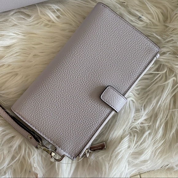 New Michael Kors jet set large double zipper wristlet wallet - Picture 7 of 12